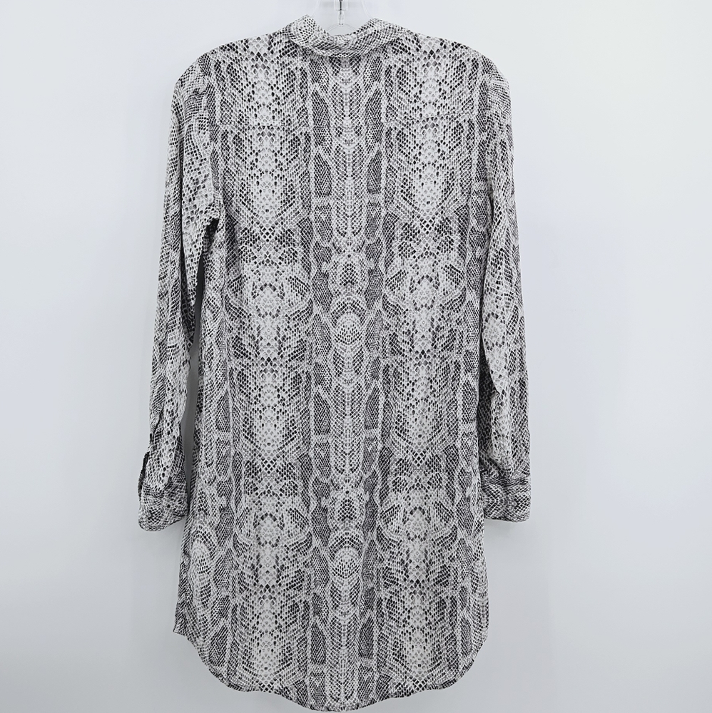Equipment Essential Silk Python Print Tunic Shirt… - image 7